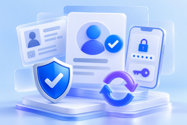 Minh họa xác minh danh tính và khôi phục Facebook